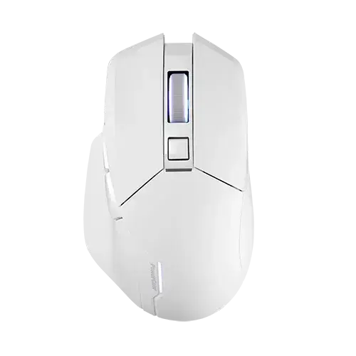 Геймърска безжична мишка PowerColor ALPHYN AM10 - White - 2U1-G000041001