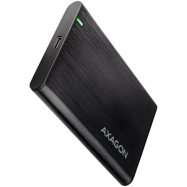 AXAGON EE25-A6C USB-C 3.2 Gen 1 - SATA 6G 2.5" External SCREWLESS ALU RAW box BLACK - EE25-A6C