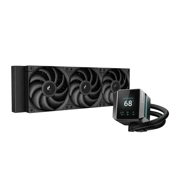 DeepCool Водно охлаждане Water Cooling MYSTIQUE 360 LCD Screen, A-RGB - R-LX750-BKDSNMP-G-1