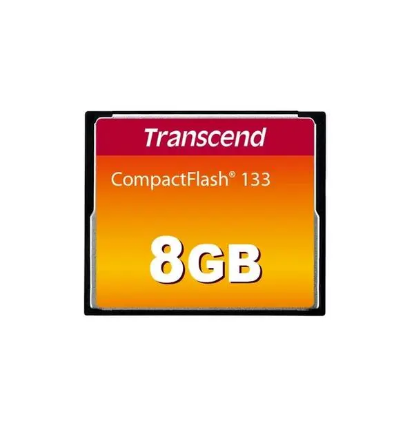 Transcend 8GB, CF Card, MLC, 133X - TS8GCF133