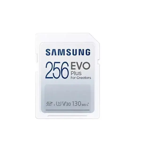 Samsung EVO Plus, SD Card, 256GB, Бяла, SAM-SDHC-MBSC256K