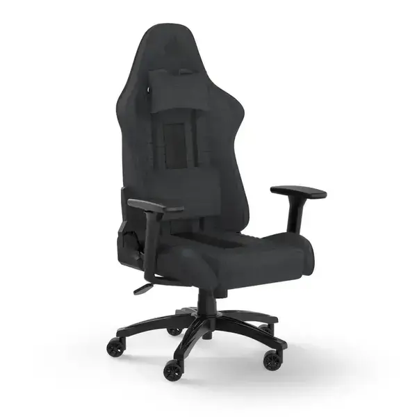 Геймърски стол Corsair TC100 RELAXED - Fabric Black/Grey - CORSAIR-CHAIR-9010052-WW