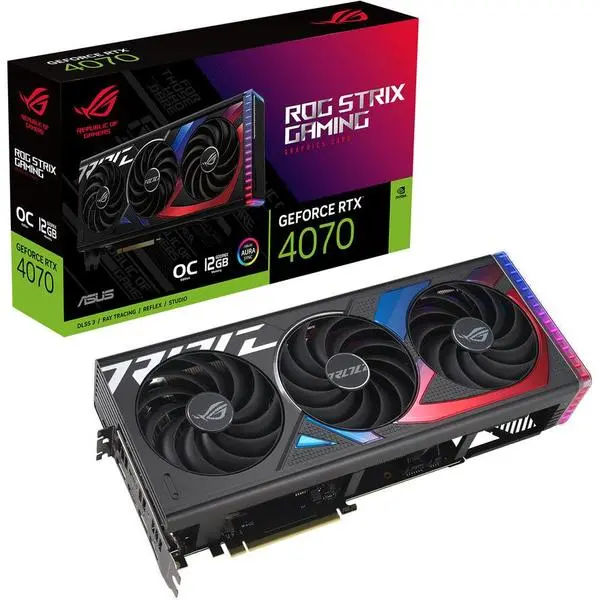 ASUS ROG-STRIX-RTX4070-O12G-GAMING 12GB GDDR6X HDMI DP -  (A)   - 90YV0J00-M0NA00 (8 дни доставкa)