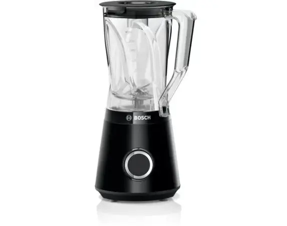 Bosch MMB6141B Series 4, VitaPower Blender, 1200 W, Tritan blender jug 1.5 l, Two speed settings and pulse function, ProEdge stainless steel blades made in Solingen, Black - MMB6141B