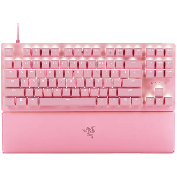 Razer Huntsman V2 Tenkeyless Pink, Optical Gaming Keyboard (Linear Optical Switches Gen-2) - RZ03-03942000-R3M1