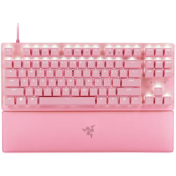 ## Razer Huntsman V2 Tenkeyless Pink: Най-добрата розово-осветена игрална клавиатура