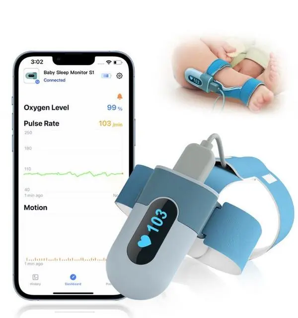 Умен чорап за бебе Wellue Baby Oxygen Monitor  BabyO2