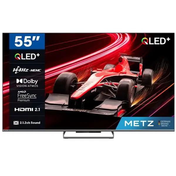 Телевизор METZ 55MQE8000Z, 55"(139 см), QLED UHD Google TV, Dolby Vision, 144Hz - METZ-TV-55MQE8000Z