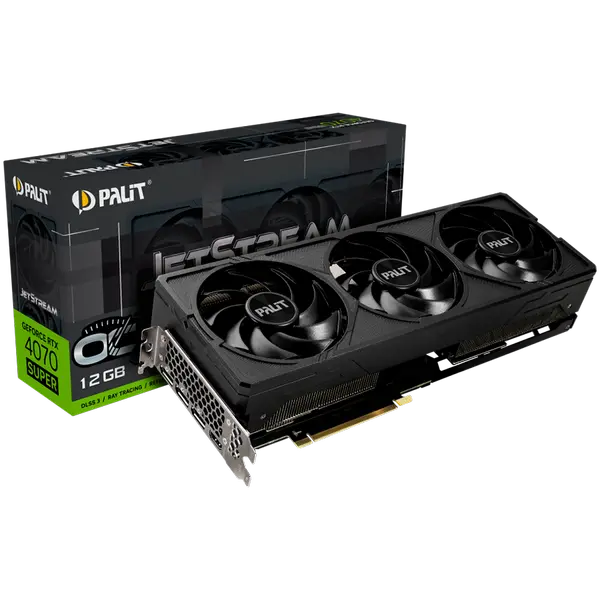 Palit RTX 4070 Super JetStream OC 12GB GDDR6X, 192 bit, 1x HDMI 2.1a, 3x DP 1.4a, 3 fan, 1x 16-pin or 2x 8-pin Power connector, recommended PSU 750W, NED407ST19K9-1043J - 4710562244359_3Y