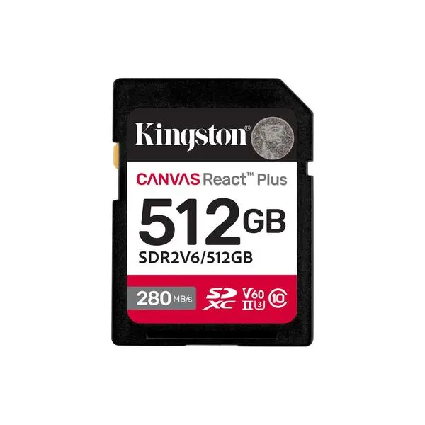 Kingston Canvas React Plus V60 UHS-II 512GB, KIN-SDR2V6-512GB