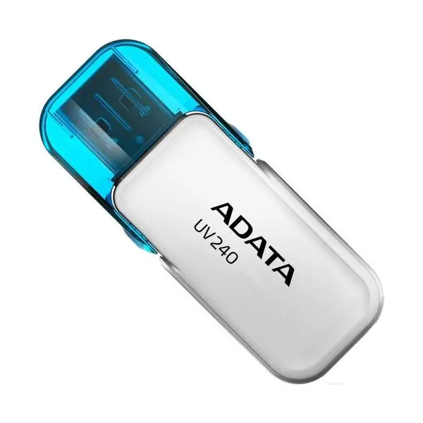 ADATA64GB USB 2.0  UV240  WHITE, AUV240-64G-RWH