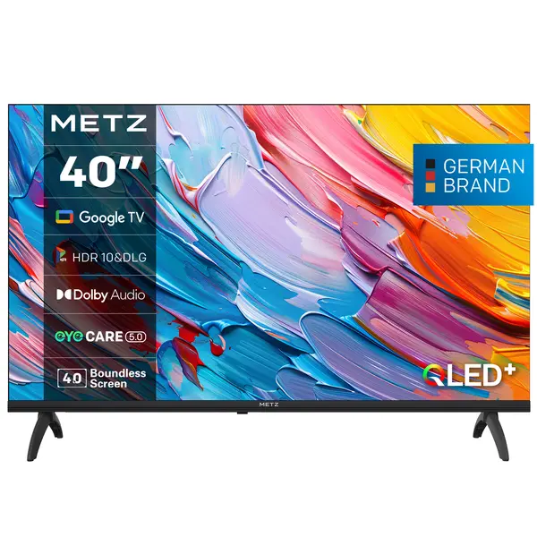 METZ Телевизор 40" 40MQF7000, FHD QLED SMART TV, Google TV, Frameless - METZ-TV-40MQF7000