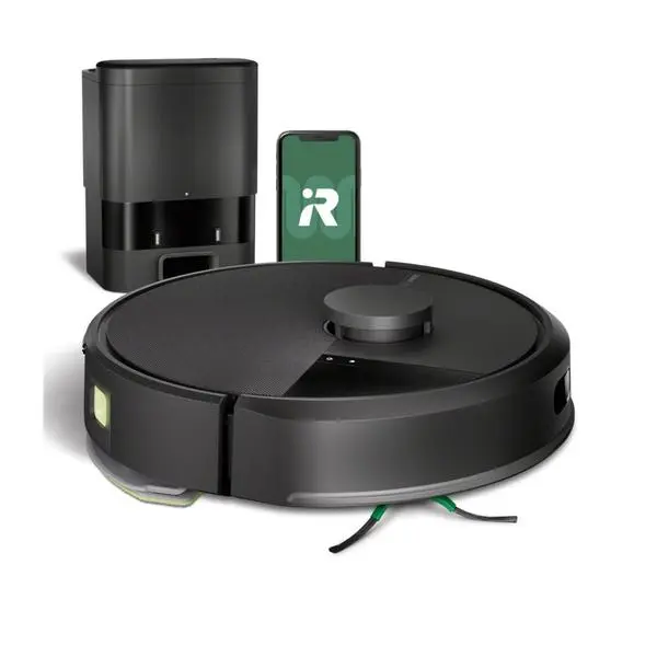 Прахосмукачка IRobot Roomba 105 Combo, робот, до 120 минути време на работа, сухо и мокро почистване, 4 степени на почистване, LiDAR навигация, черна