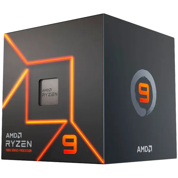 AMD CPU Desktop Ryzen 9 12C/24T 7900 (5.4GHz Max Boost,76MB,65W,AM5) box, with Radeon Graphics - 100-100000590WOF