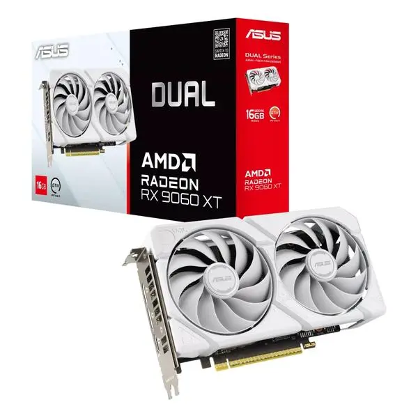 Asus Dual RX 9060XT 16GB GDDR6 White - 90YV0LG3-M0NA00