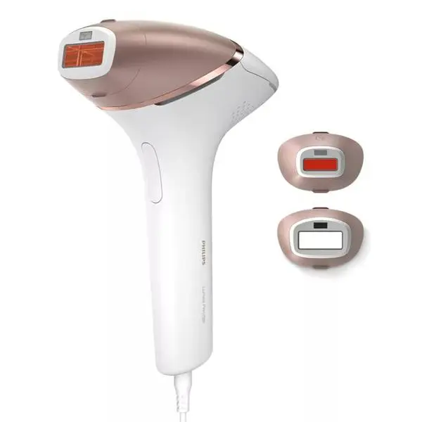 Фотоепилатор Philips BRI945/00, 5 настройки за светлинната енергия, SenseIQ технология, сензор SmartSkin, бял