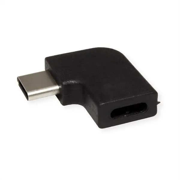 ROLINE USB 3.2 Gen 2 адаптер, Type C - C, M/F, 90° ъгъл, черен - 12.99.2996
