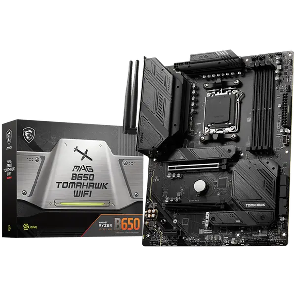 MSI Desktop MAG B650 TOMAHAWK WIFI (AM5,4x DDR5,HDMI,DP,2x PCI-E x16,1x PCI-E x1 - MAG_B650_TOMAHAWK_WIFI