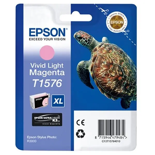 Epson T1576 Vivid Light Magenta for Epson Stylus Photo R3000 - C13T15764010