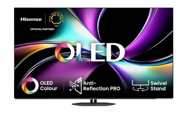 Hisense 55" A85Q, 4K UHD OLED Smart TV, 120Hz, 1000 nits,HDMI 2.1, Game Mode Pro, AMD FreeSync Premium - 55A85Q