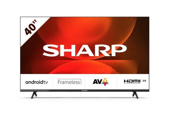 Sharp  40" LED Android TV, FULL HD 1920x1080 Frameless, DVB-T/T2/C/S/S2, Active Motion 400, 1 000 000:1 - 40FH2EA