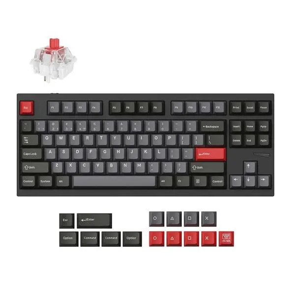 Механична клавиатура Lemokey L4 QMK TKL Navy Blue - Keychron Super Brown Switch - KEYCHRON-KEY-L4-C1