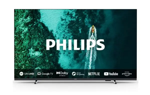 Philips  55" 4K UHD LED, 3840x2160, DVB-T/T2/T2-HD/C/S/S2, 60Hz, Pixel Precise UHD, HDR+, Google TV, Dolby Atmos - 55PUS7409/12