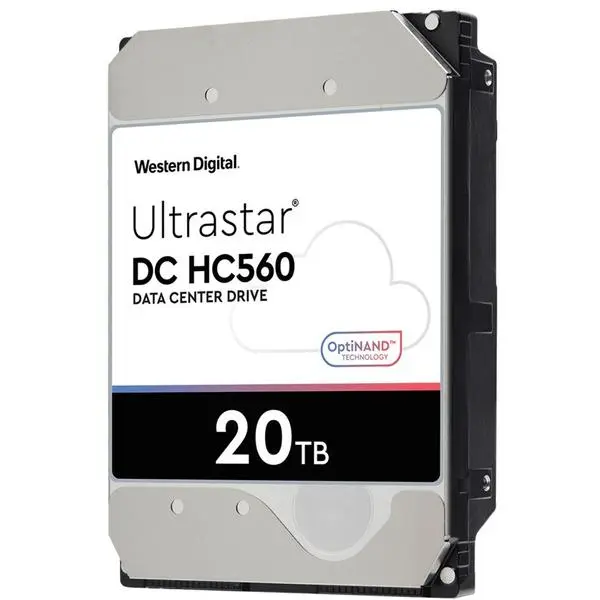 20TB WD Ultrastar DC HC560 7200RPM 512MB -  (К)  - 0F38652 (8 дни доставкa)