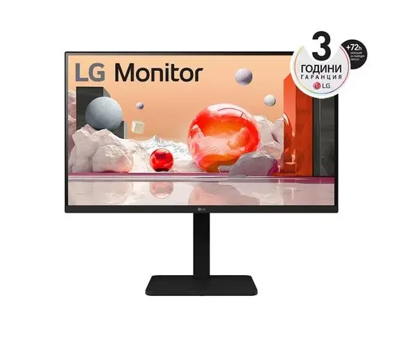 LG  27" IPS LED AG,  5ms GTG, 1300:1, 250cd/m2, Full HD 1920x1080, 100Hz, sRGB 99%, Usb Hub, D-Sub,  Display Port - 27BA550-B