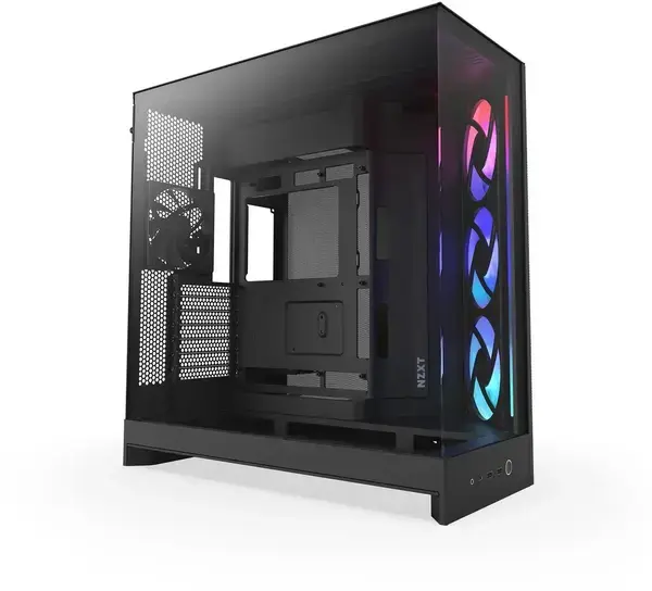 Кутия NZXT H9 Flow RGB Dual-Chamber - Black - NZXT-CASE-H92FB-R1