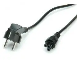 ROLINE Захранващ кабел, Shuko към 3-pin C5 (Compaq) notebook накрайник, 1.8 м, черен цвят - S2308-20