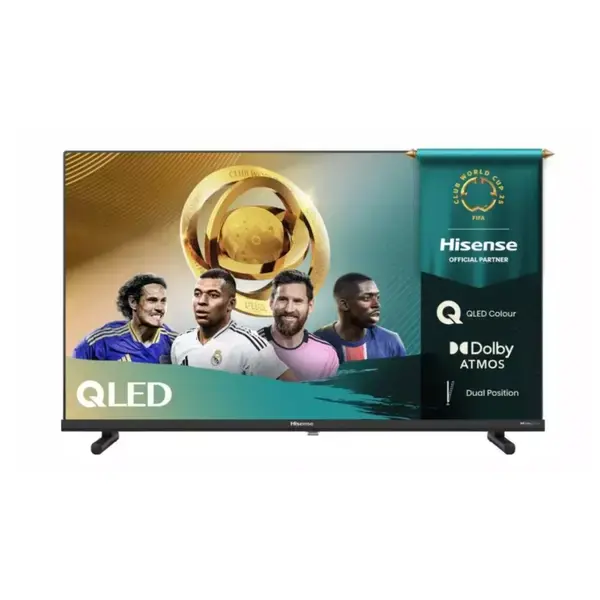 Телевизор Hisense 40A5Q, 40" (101.6cm) Full HD QLED Smart TV, HDR10, Dolby Atmos, DVB-T2/C/S2, Wi-Fi, Bluetooth, LAN, 2x HDMI, 1x USB