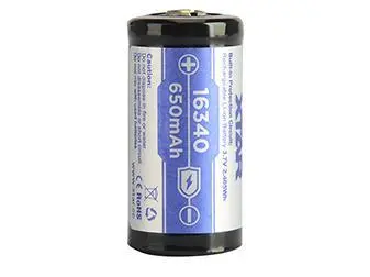 Акумулаторна батерия  CR-123, LiIon, 3.7V, 16340, 650mAh, XTAR - XTAR-BR-CR123