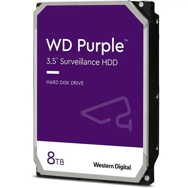 WD Purple 8,9cm (3,5") 8TB SATA3 5640 128MB WD84PURZ вътрешен -  (A)   - WD84PURZ (8 дни доставкa)