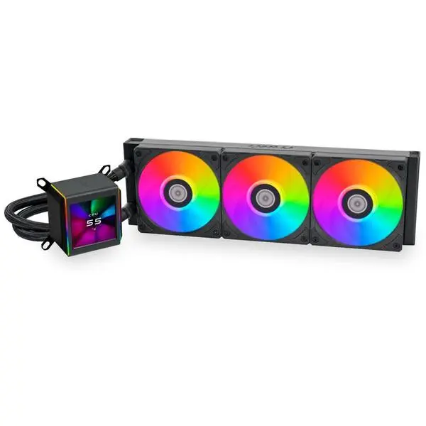 Охладител за процесор Lian Li GALAHAD II LCD 360 ARGB - Black - LL-FAN-WASE-772