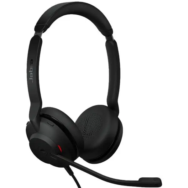 Слушалки Jabra Evolve2 30 SE Stereo, USB-C, микрофон, 28mm драйвери, сертифицирани за Microsoft Teams, черни, 23189-999-879