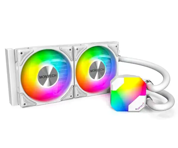 Montech Водно охлаждане Hyper Flow ARGB 240, CPU Liquid Cooler, White - MONTECH-HYPER-FLOW-ARGB-240-WH