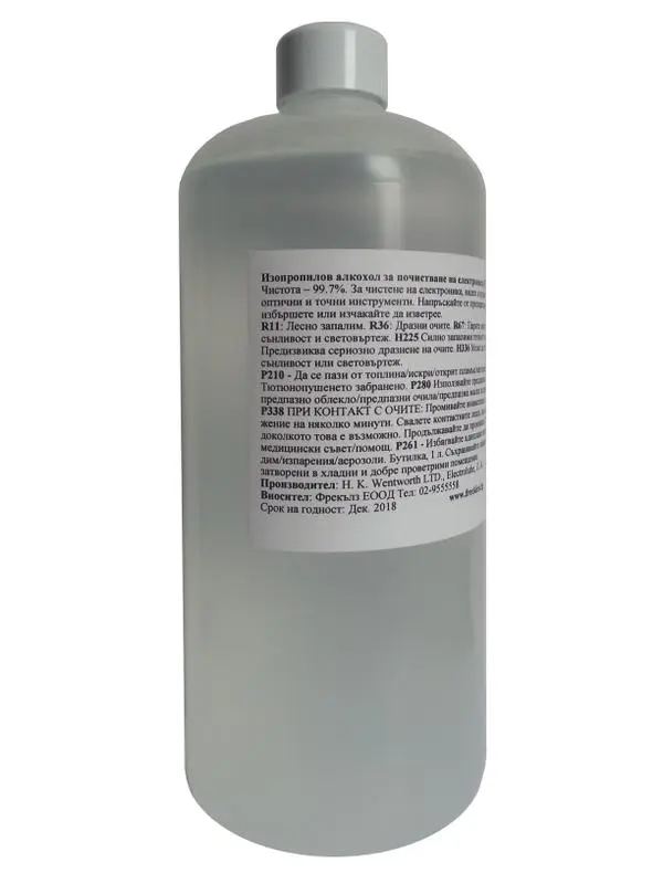 Electrolube  Изопропилов алкохол за почистване на електроника, 1 L 